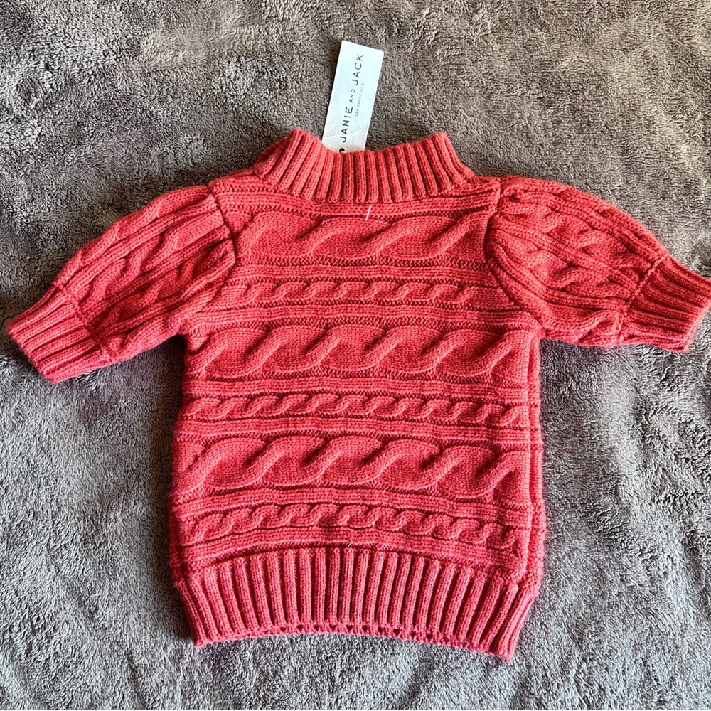 Janie and Jack  Cable Knit Turtleneck 
Girl size 6/12 Months - Picture 9 of 9